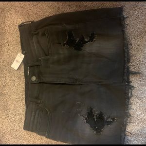 Express distresses Jean skirt size 10